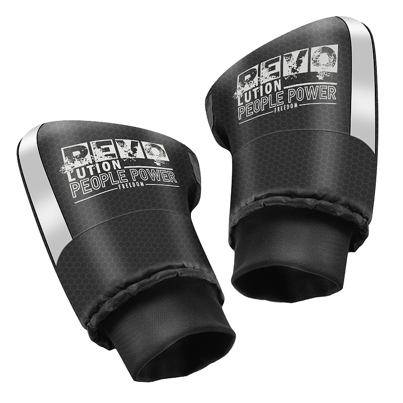 Electric motorcycle handlebar covers for winter warmth, electric bike gloves, waterproof for both men and women, windproof, fleece and thickened cotton handlebar covers Item Picture