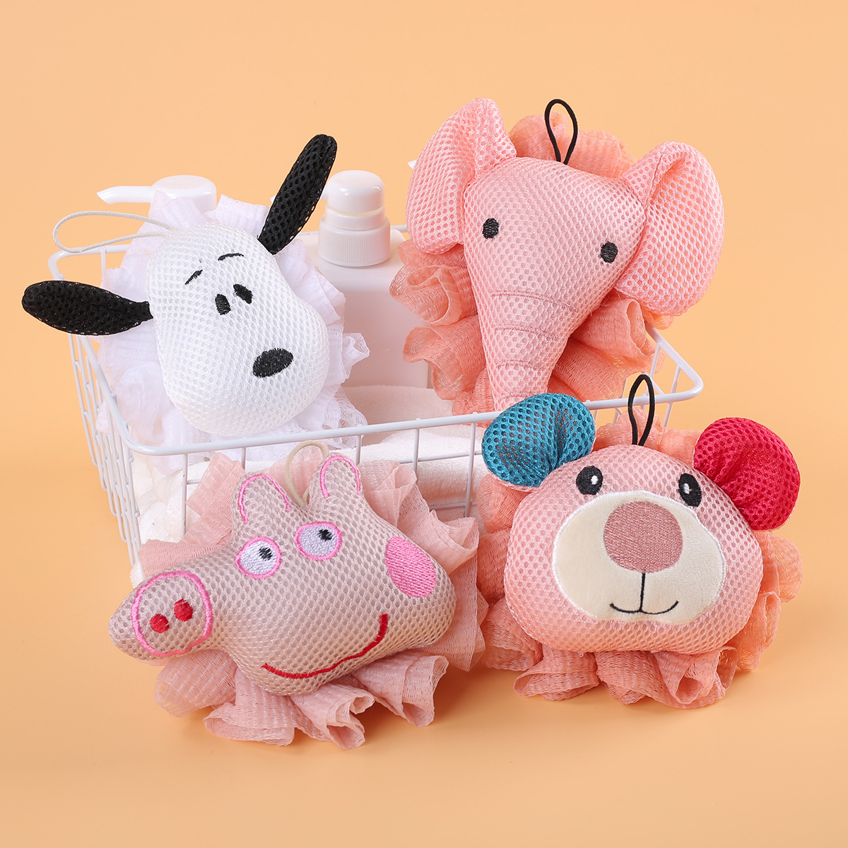 Peppa Pig Bath Flower Non-Loose Bath Flower Hand Stitched Clean Bath Bath Ball Cute Bath Blister Bath Ball Cartoon Bath Ball Specification drawing