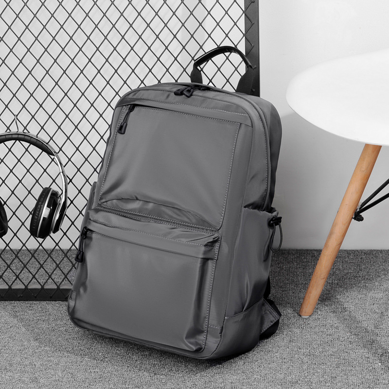 Cross-Border Wholesale Travel Backpack Men's Outdoor Travel College Student Backpack Trend Simple Backpack For Hair details Picture