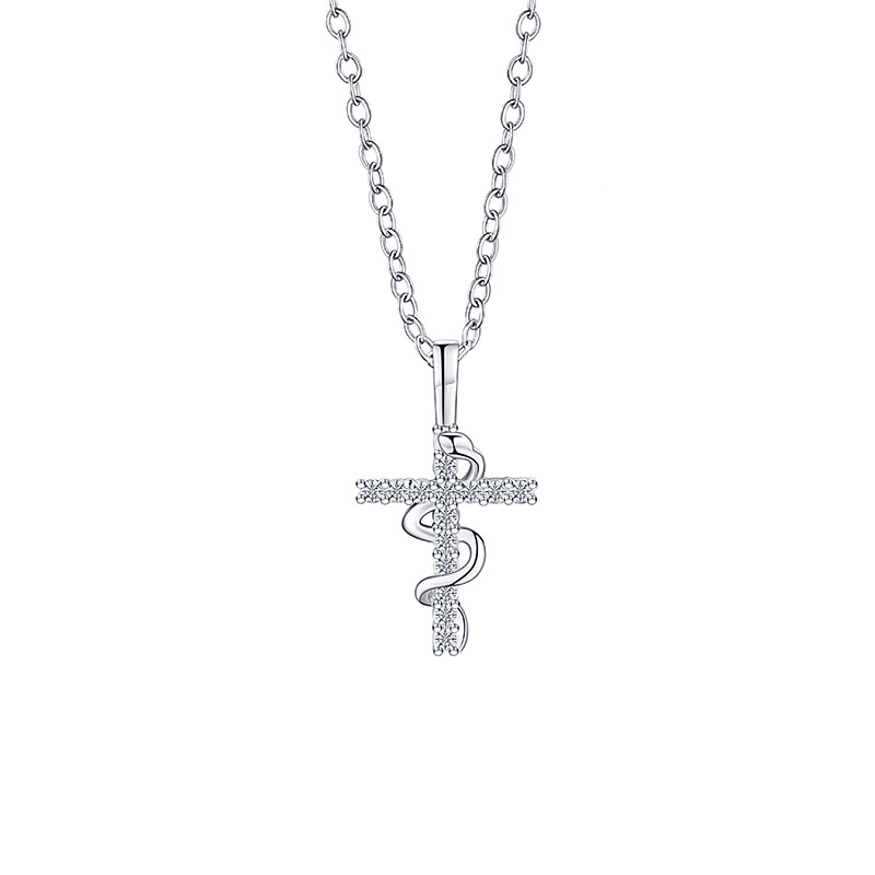 Original design of Chinese trend zodiac snake series Guardian spirit Snake necklace, simple and elegant for women, stainless steel collarbone chain for the zodiac year of the snake