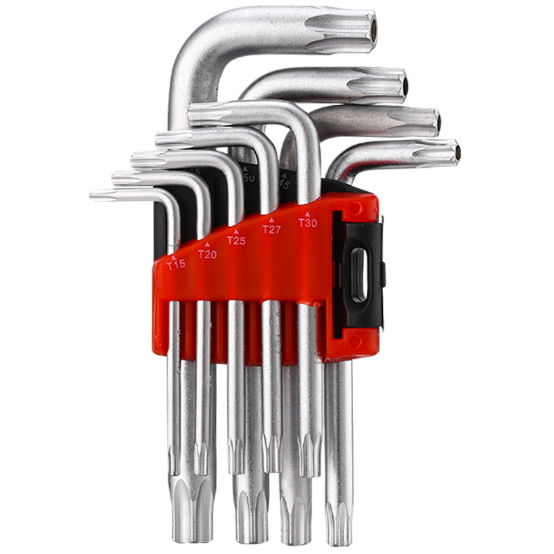 Standard type, meter type, L-type Allen wrench 9-piece set, Allen wrench 9pc set, hardware tools in stock