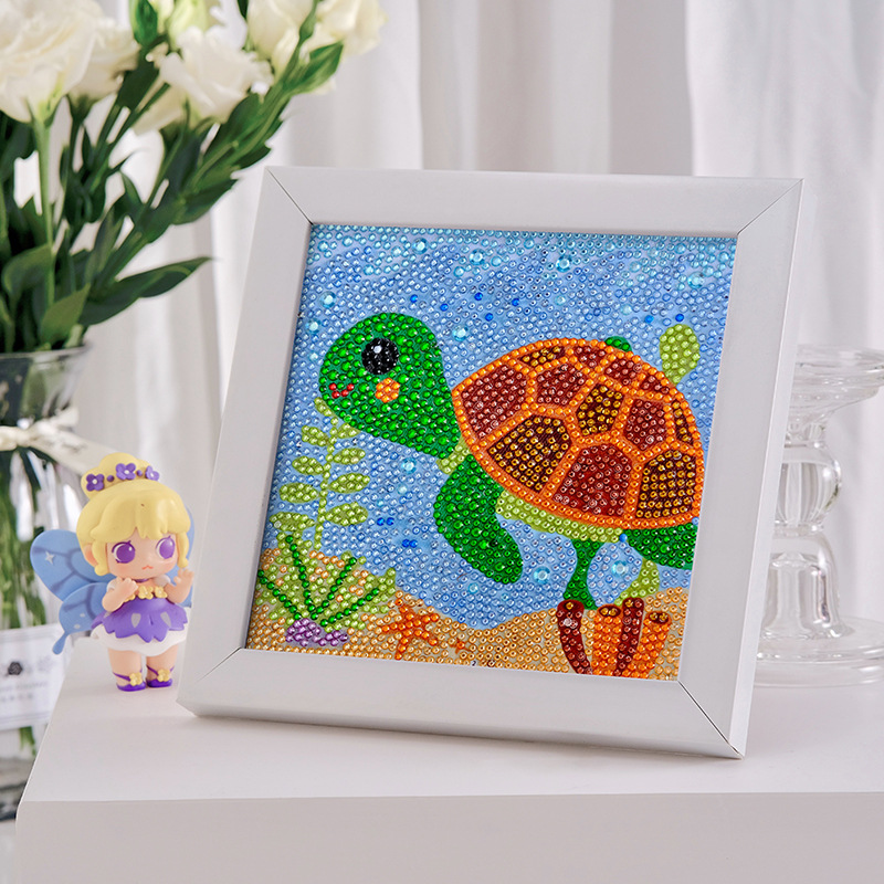 钻石画/钻石画儿童卡通/贴纸钻石画/日历挂杆/相框装饰细节图