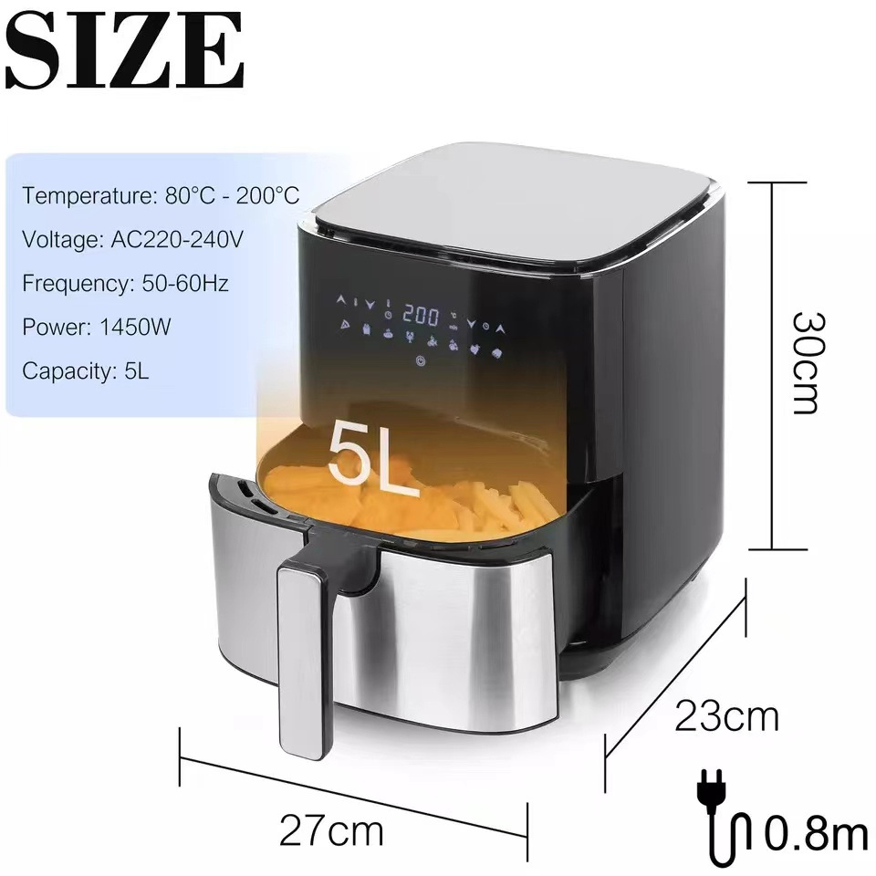 Sonifer's new 5.0L air fryer and touchscreen LED electric oven SF-1014 Item Picture