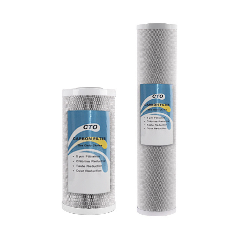 10 "20" big fat CTO filter carbono comprimido frontal big fat machine purificador de agua big fat CTO filter 10 "20" elemento de filtro CTO Specification image