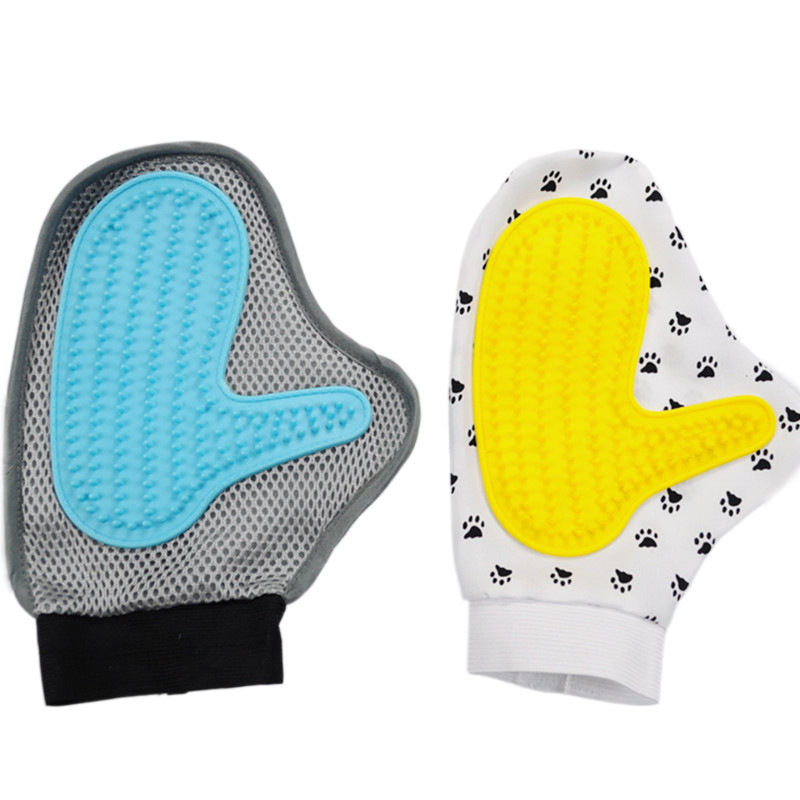 Depilation cat petting gloves, pet bathing lice removal grooming gloves, pet cleaning and massage gloves details Picture
