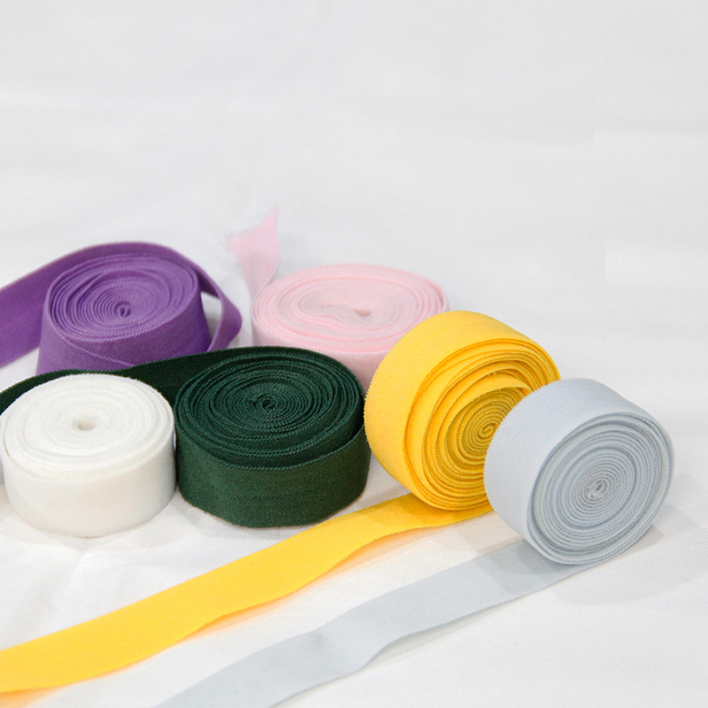 Spot Wholesale Edge Strip Textile Color Polyester Webbing Polyester Edge Strip Accessories Color Elastic Underwear Shoulder details Picture