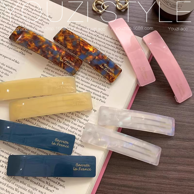 一对装春夏复古碎发夹女醋酸侧边刘海夹子头饰2025新款前额bb夹