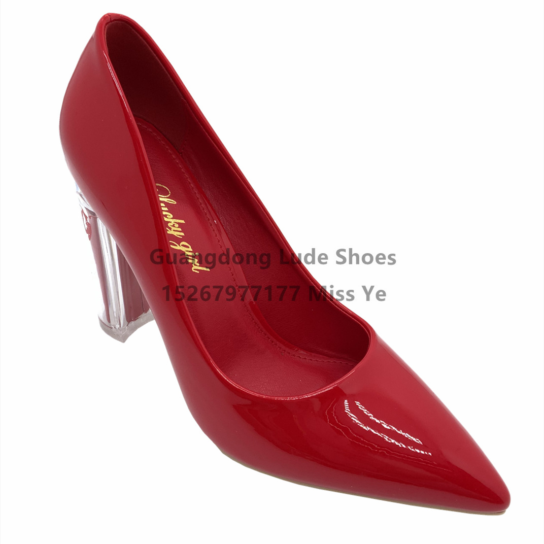 High Heels Chunky Crystal With 2022 New Temperament Summer And Spring Design Sense Of Single Shoes Guangzhou Women's Shoes Craft Shoes details Picture