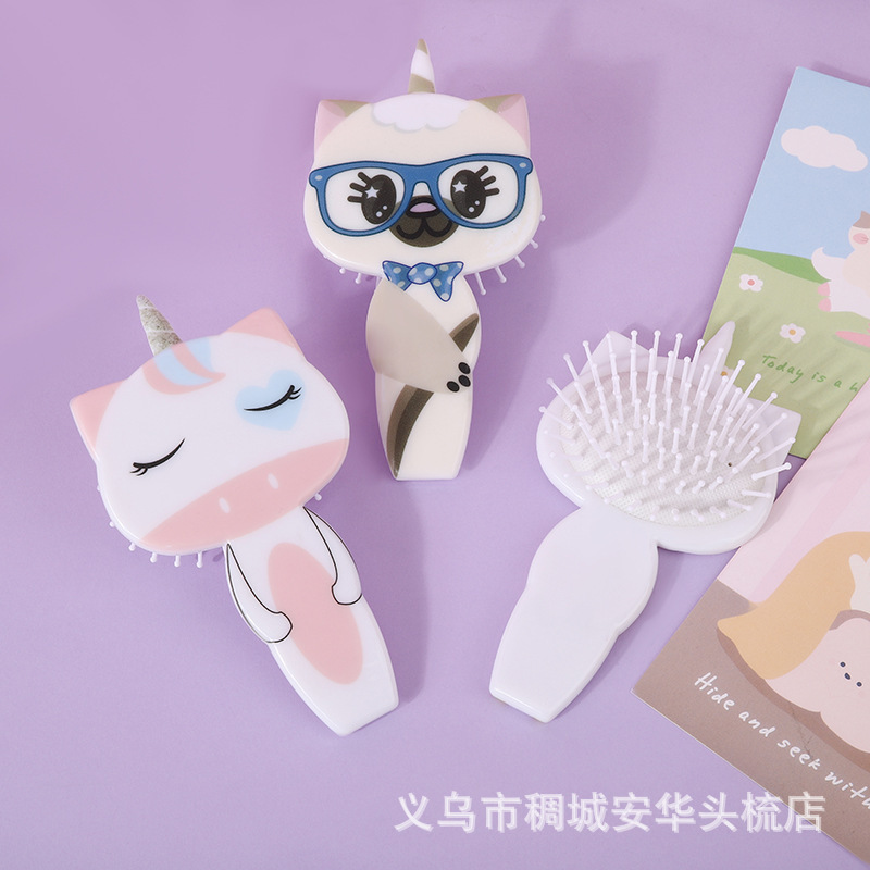 Cute Cartoon Hair Comb Cartoon Animal Series Portable Girl Massage Comb Home Hair Styling Curling Comb Application Scenario