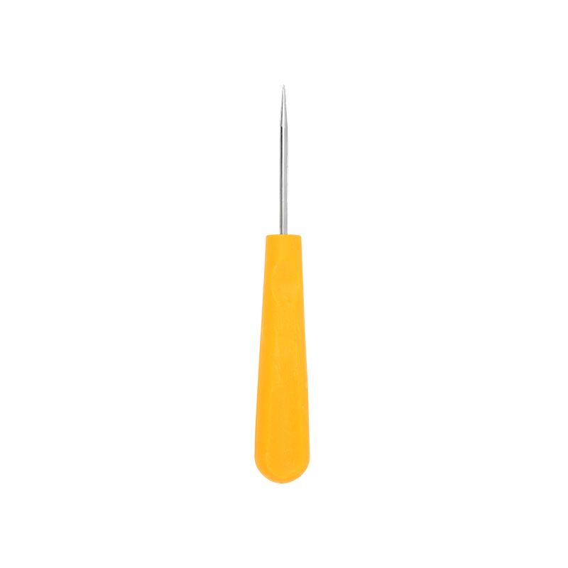 Plastic handle awl steel needle tools Hand leather punching shoe repair shoe straight cone tailors positioning tools wholesale Item Picture