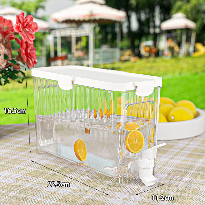 Refrigerator Cold Kettle With Faucet Fruit Tea Cold Brew Pot Cold Water Household Large Volume Drink Fruit Juice Drink Stock Fruit details Picture