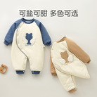 婴儿衣服宝宝冬儿童加厚纯棉a类爬服安阳婴童装连体衣新生儿棉服