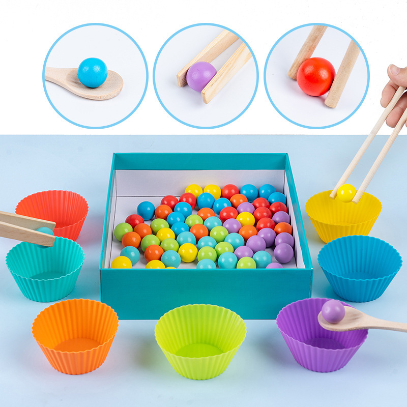Children Recognize Digital Toys Enlightenment Puzzle Clip Beads Early Education Jigsaw Math Montessori Teaching Aids Quantity Color Matching Item Picture
