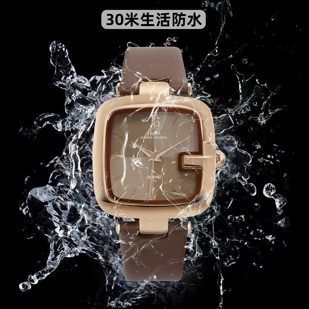 IBSO/ Aubisino Watch Factory, the source factory of stylish and stylish square-dial quartz watches for women details Picture