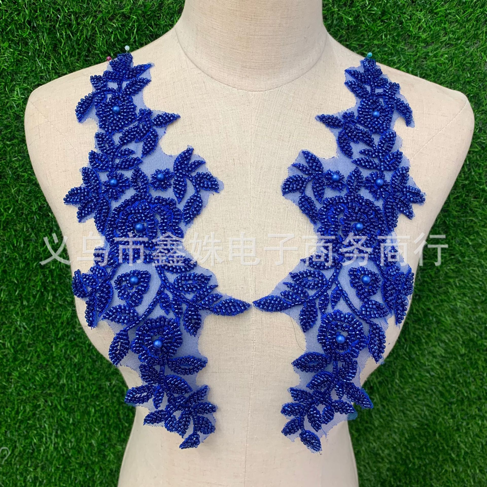 High-end quality three-dimensional lace decal fabric stickers for DIY multi-color dress veils in stock Specification image