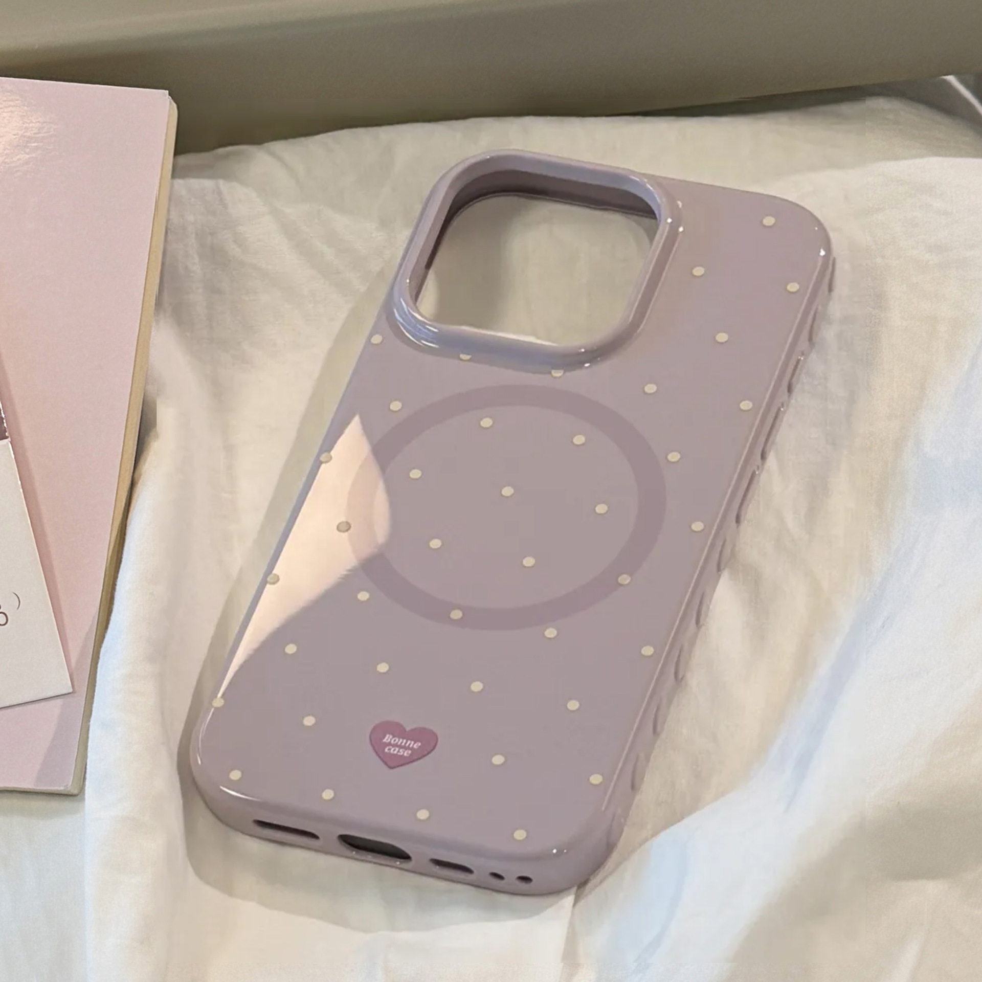 适用苹果16手机壳iphone17撞色简约波点15promax代发14磁吸13清新详情27