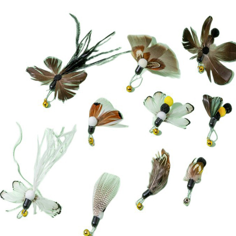 Cross-border exclusive cat toy replacement head simulation insect series Amazon best-selling cat toys and pet supplies wholesale Item Picture