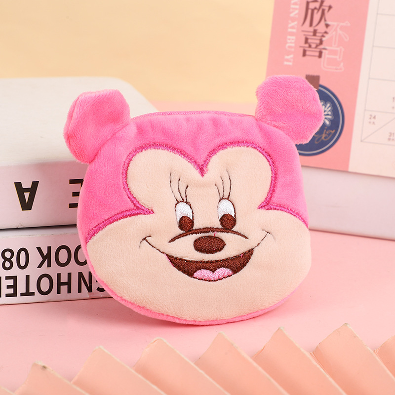 Korean-style ins cartoon coin coin purse, a versatile portable mini plush earphone case and key pocket for girls Specification image