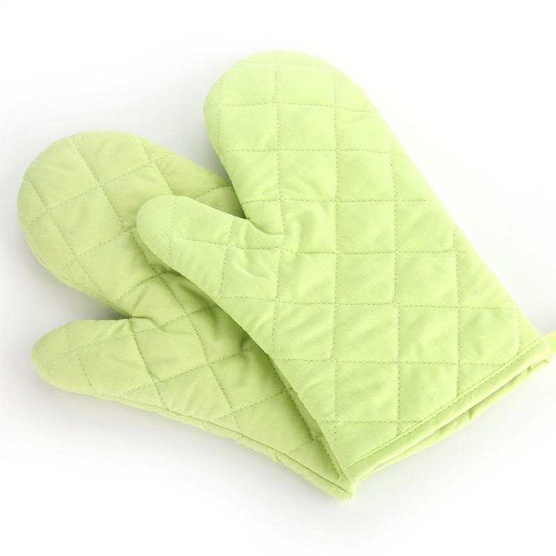Solid Color Quilted Microwave Oven Hot Heat Insulation High Temperature Non-Slip Gloves Kitchen Oven Baking Special Factory Direct Sales Item Picture