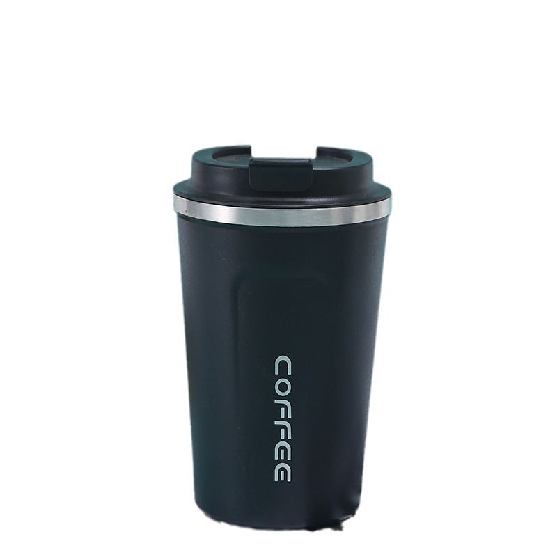 Explosive 304 Stainless Steel Second Generation Coffee Cup Portable Vacuum Thermos Cup Creative Simple Double Car Water Cup Item Picture