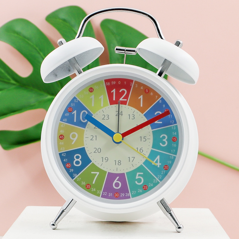 Early education small alarm clock, desktop silent, specially designed for boys, student girls, desktop children's learning self-discipline clock Specification image