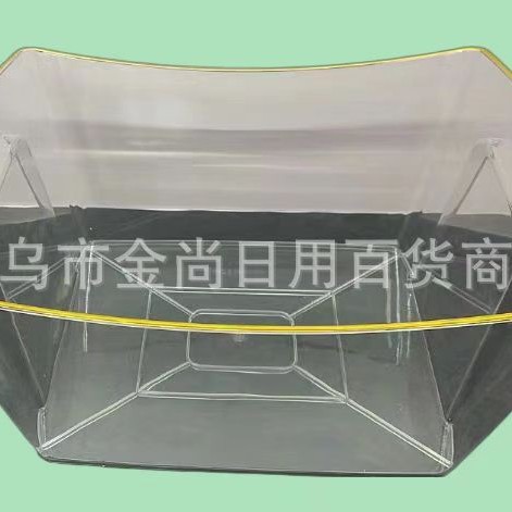 Transparent/gold-embossed ice bucket dried fruit supermarket snack storage box, snack transparent box, food display box, dry goods Specification image