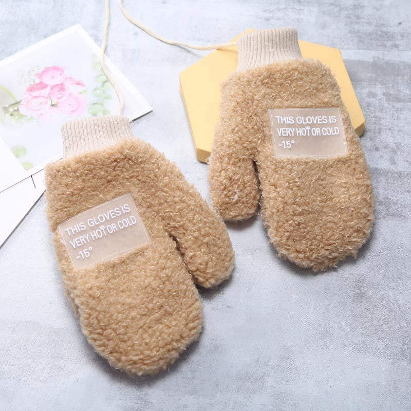 2022 New Style of Winter "Glove Girl" ins Cute Korean version fleece windproof and warm full-finger student gloves for winter Application Scenario