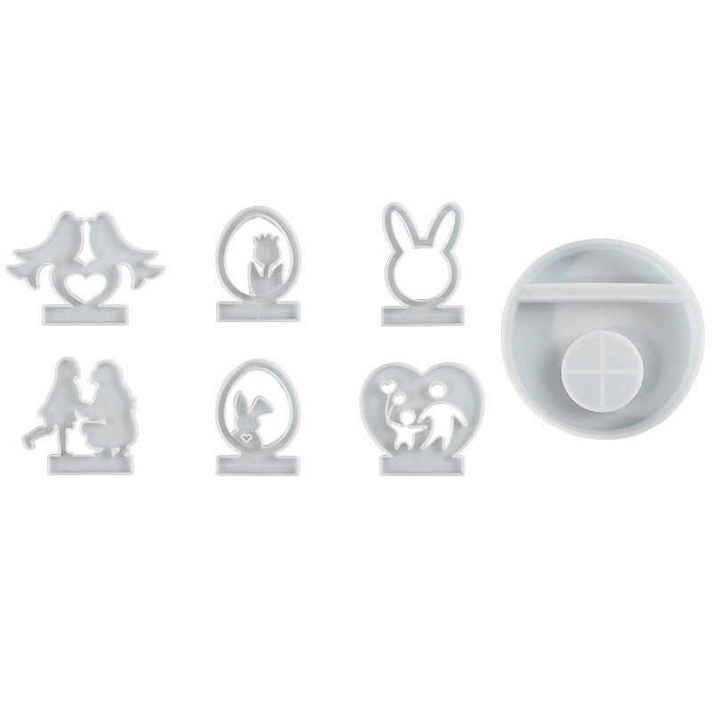 diy epoxy resin mold, three-dimensional aromatherapy candle, candlestick, resin silicone mold, home decor, cross-border Item Picture