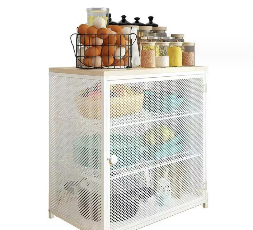 Kitchen bowl cabinet, household dishes, draining and breathable, leftover food storage rack Item Picture