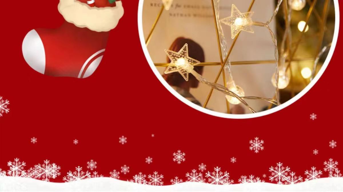 LED waterproof solar light strings, star lights, festival small colorful lights, Christmas decorations, outdoor tents, camping atmosphere lights pic 21