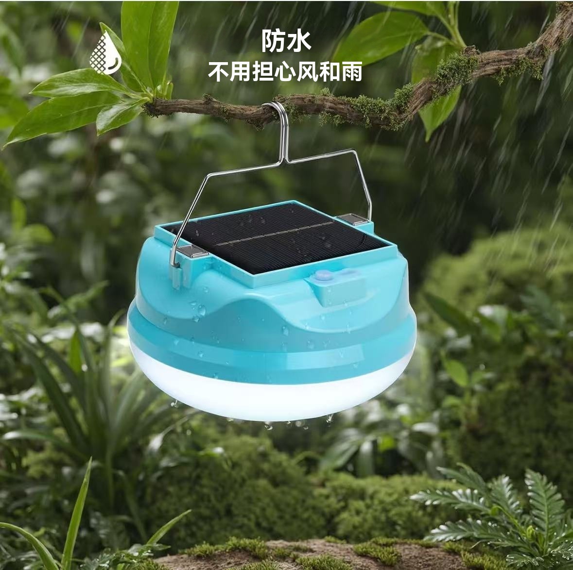 Cross-border outdoor camping lights, energy-saving street stalls, night market lights, unplugged waterproof rechargeable led floodlights, factory direct sales pic 7