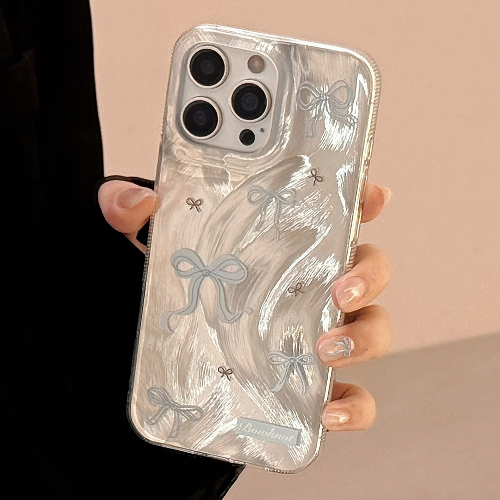 Dopamine Colorful Bow 17promax iphone16 compatible iPhone 16 phone case 14/13 Feather imd pic 12