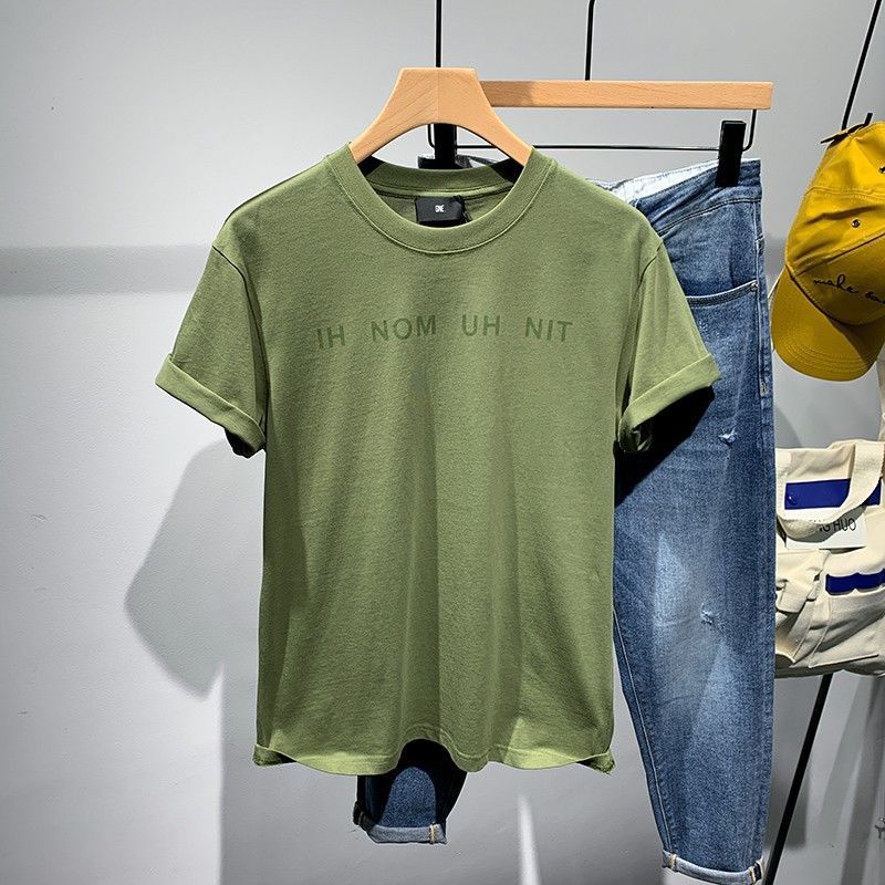 Men's short-sleeved T-shirt 2020 Spring/Summer new style, Korean-style loose top, individual and fashionable, half-sleeved T-shirt trend Item Picture