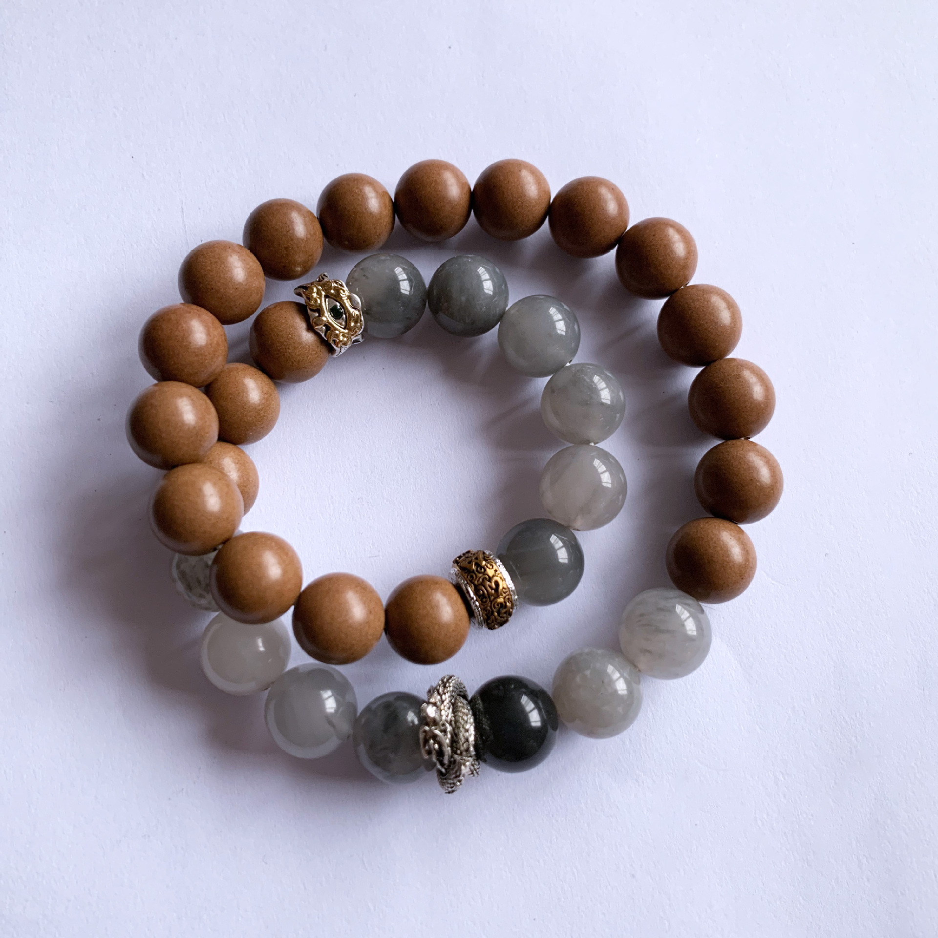 手串/合香珠/水晶手串/香珠文玩/水晶能量手串产品图