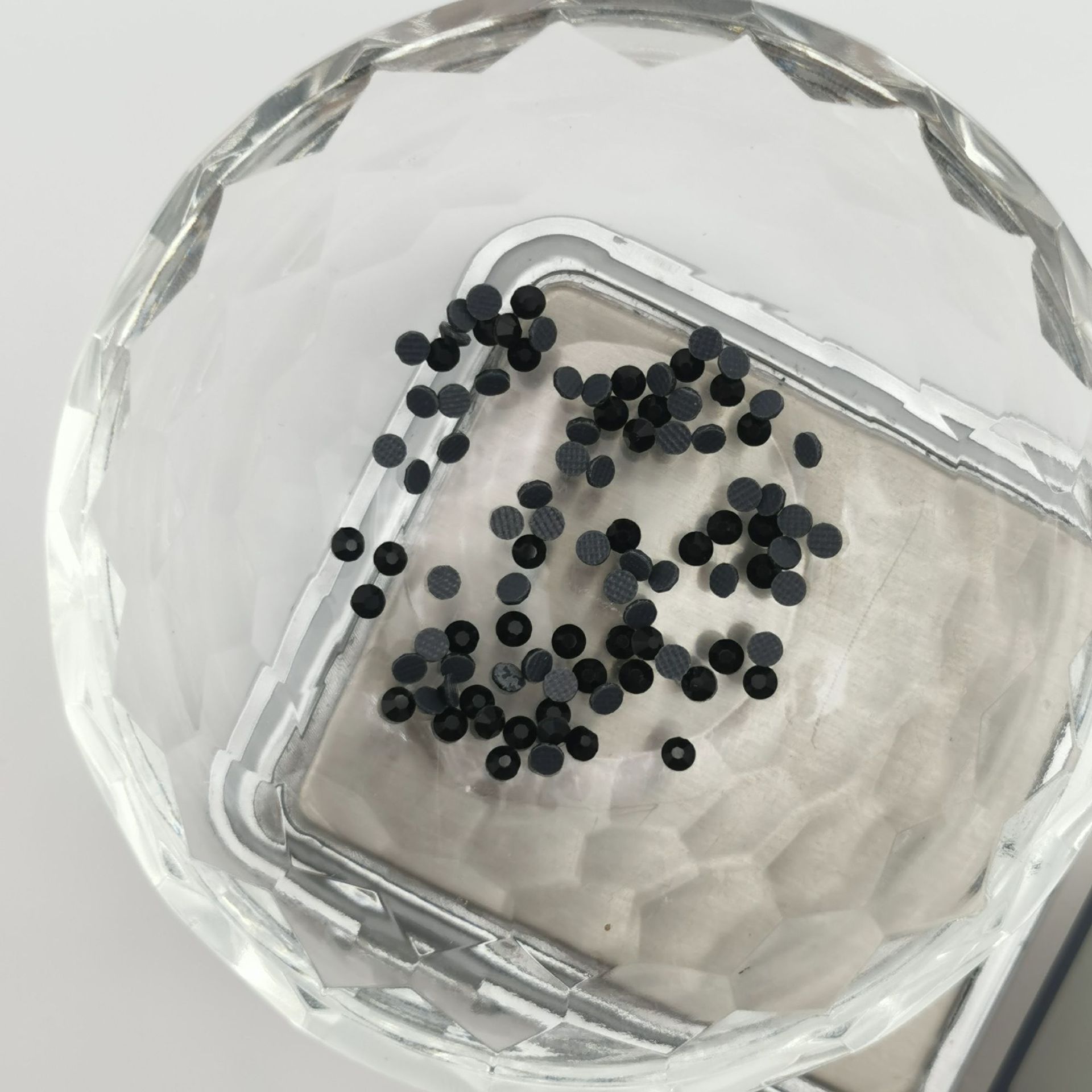 Gallo International Trade Wholesale Size Complete Black Glass Middle East Drill 8 Sides Flat Back Rubber Drill Clothing Accessories Diy