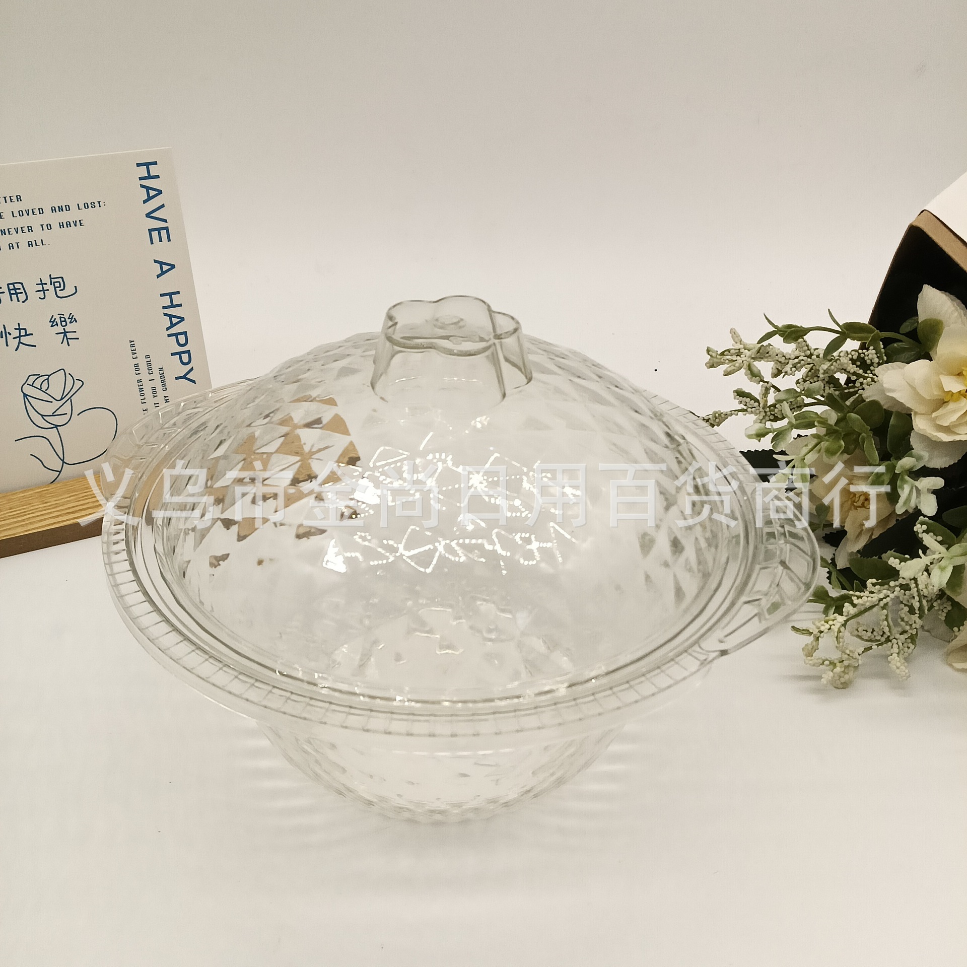 Cross-border PET bowls with LIDS, dessert bowls, bird's nest cups, fruit salad bowls, wholesale tableware, creative household PET plates details Picture