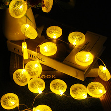 创意新品LED柠檬灯串ins房间水果装饰灯节日婚庆小彩灯柠檬水果灯