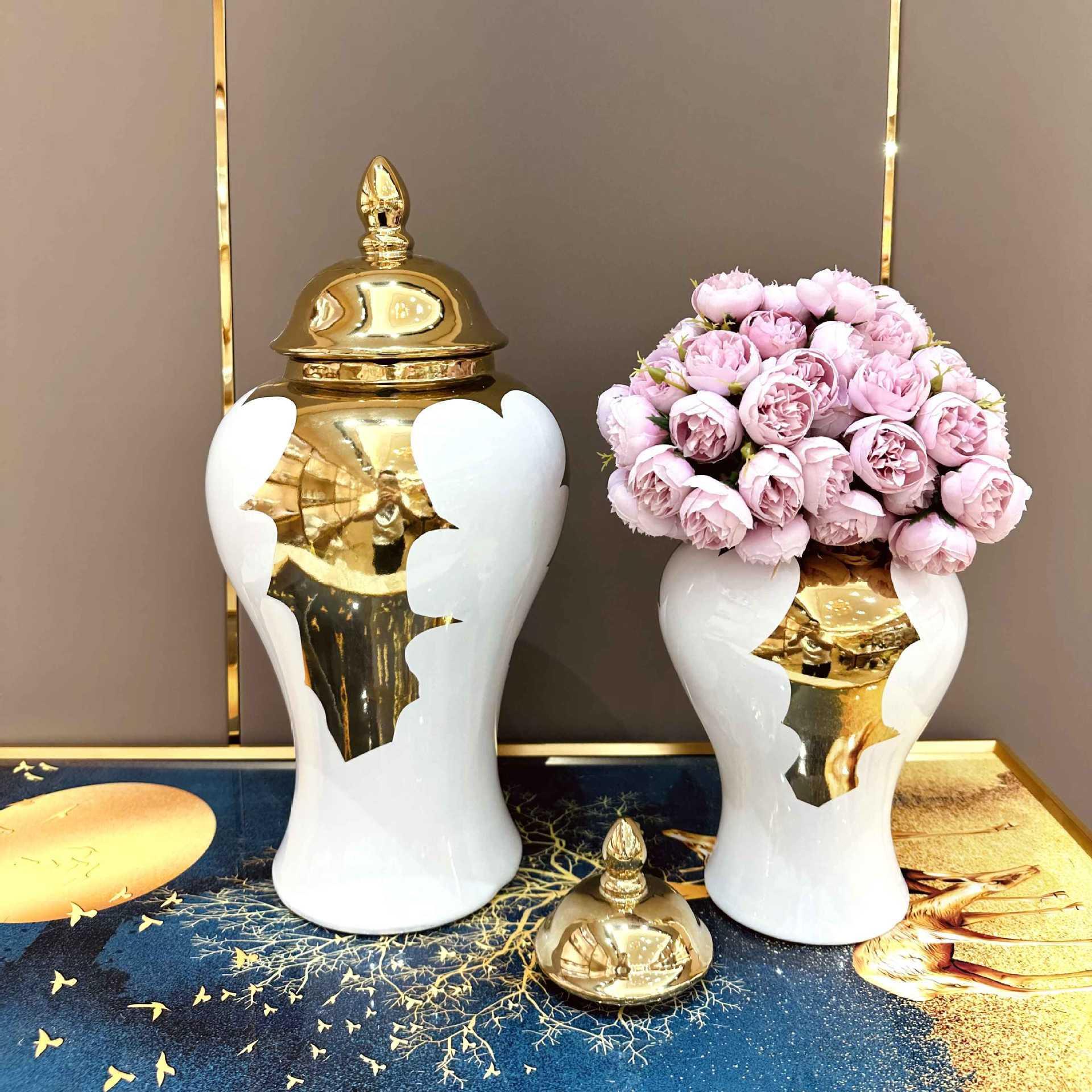 Light luxury new Chinese General bottle decoration New ceramic vase decoration living room Creative entrance TV cabinet table Nordic style decoration General jar Application Scenario