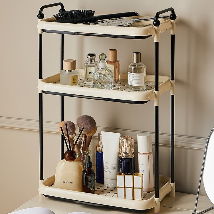 Desktop storage rack in ins style, multi-layered mugs, coffee cups, tea cup organizing rack, multi-purpose storage rack for living room and bedroom