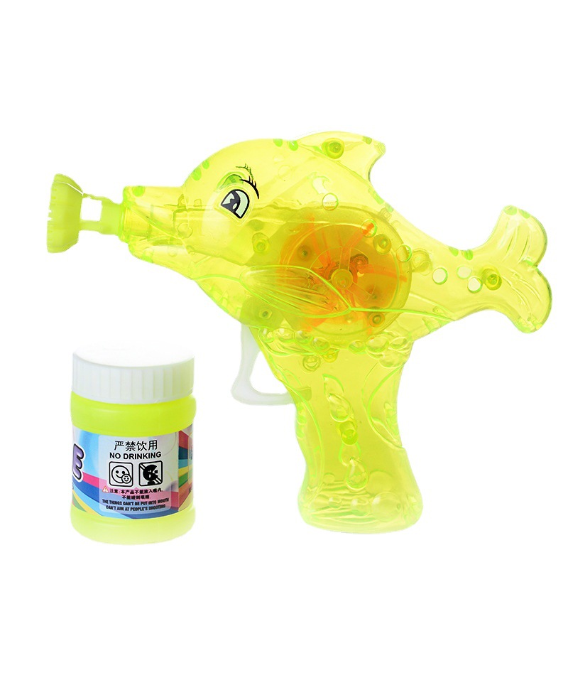 Cross-border children's handheld inertial light dolphin bubble machine, a popular online bestseller, direct sales from the manufacturer for street stalls Item Picture