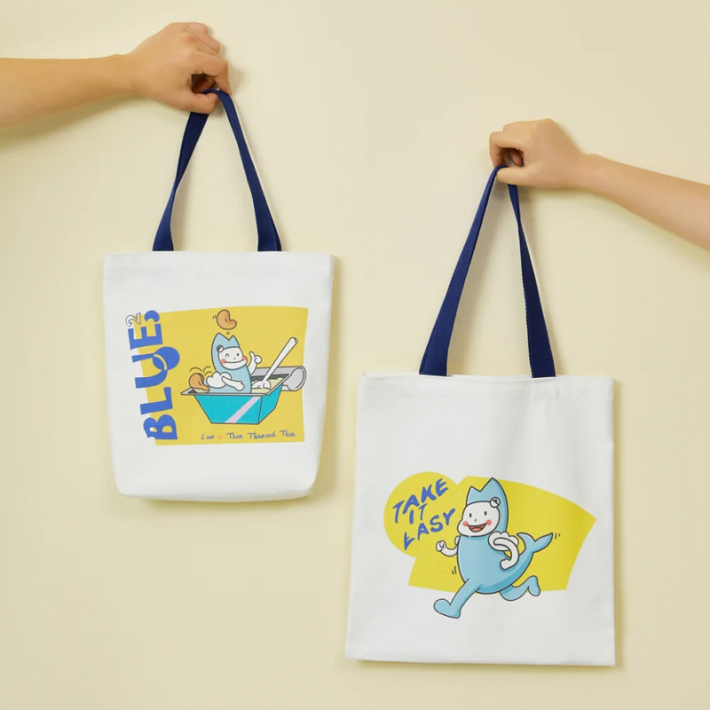 Customized canvas bags, advertising and promotion, cotton handbags, blank shopping bags, single-shoulder corporate canvas bags, color-printed logos Application Scenario