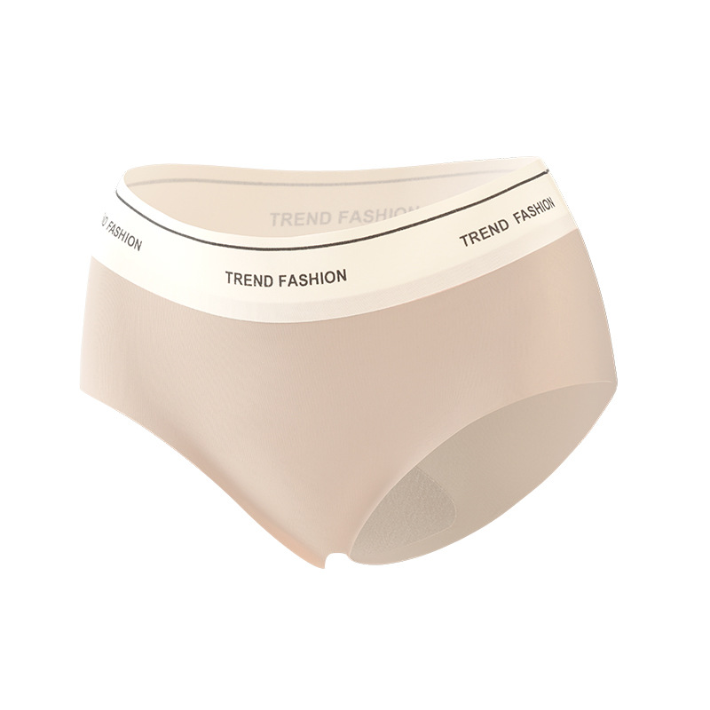 内裤女士无痕夏季薄款纯棉裆透气速干冰丝中腰大码运动女生三角裤详情图5