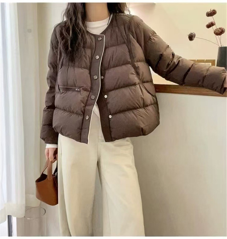 羽绒服女款短款冬季白鸭绒羽绒外套女新款高级感详情3