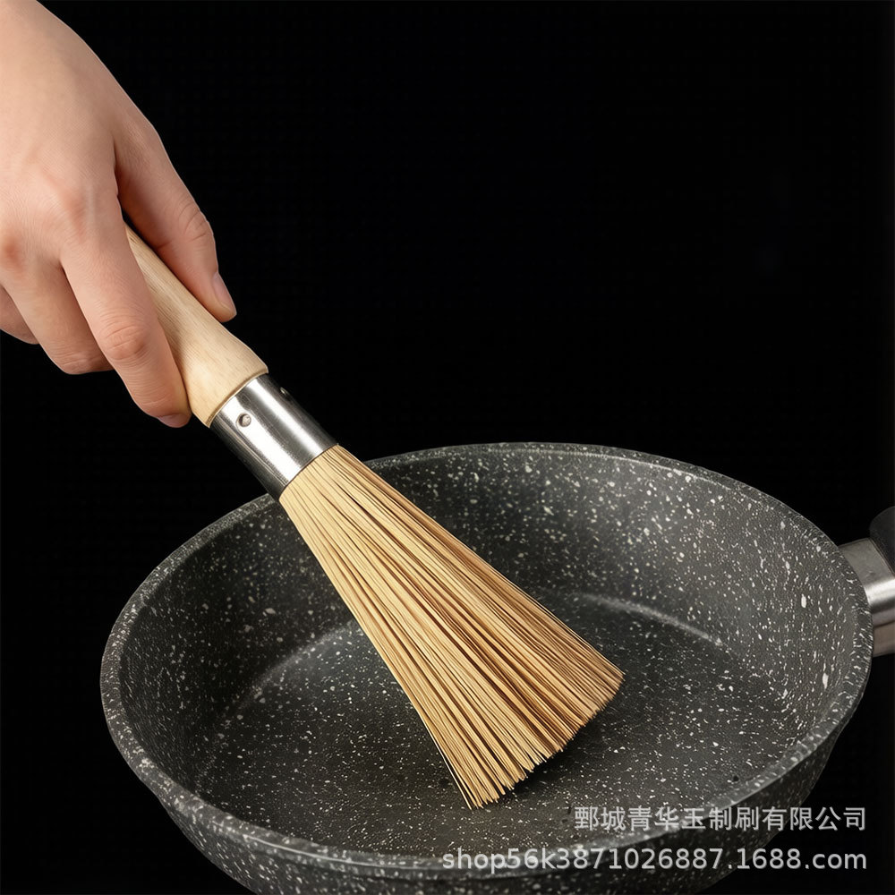 In stock: bamboo brushes for washing POTS, rice cookers, kitchen brushes for POTS and dishes, household cleaning brushes, and bamboo brooms for cooking Specification image