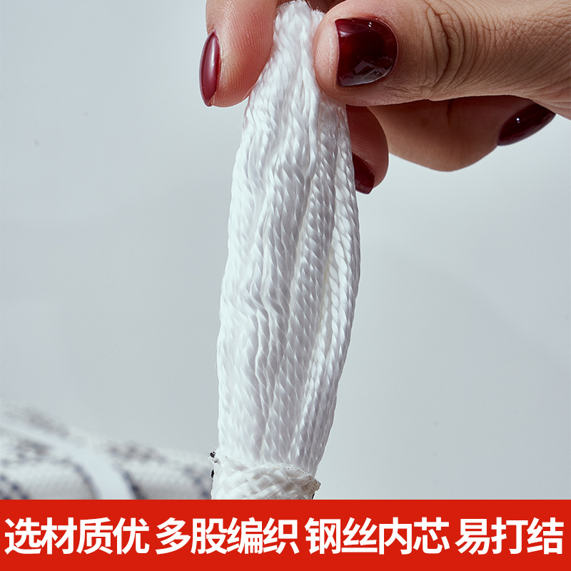 Safety rope, outdoor climbing rope, high-altitude operation rock climbing nylon rope, fire escape steel wire core polypropylene safety rope details Picture