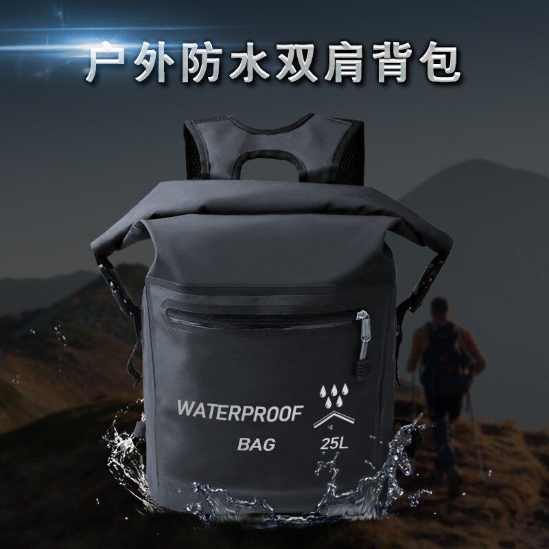 Outdoor Waterproof Bag Swimming River Rafting Snorkeling Beach Bag Hiking Backpack Convenient Pvc Waterproof Backpack details Picture