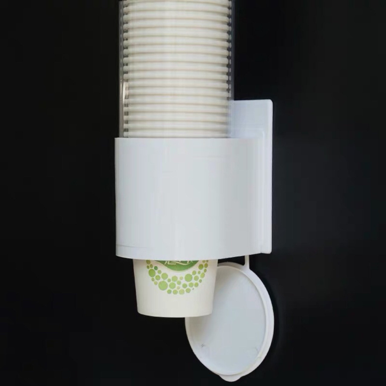 Disposable paper cup holder automatic cup remover details Picture