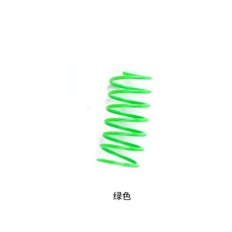 Pet cat toys, spring jumping, colorful plastic cat spring rolling toys, mini pet supplies pic 4