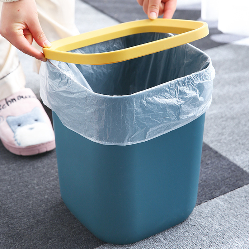 塑料方形垃圾桶 家用创意大号卫生间厨房压圈垃圾桶 客厅垃圾篓垃圾筐详情图4