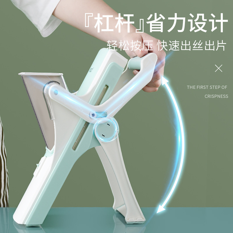 Douyin's best-selling five-in-one multi-functional vegetable slicer, kitchen vegetable slicer, grater, slicer, and lemon slicer details Picture